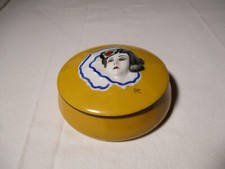 ANCIENNE BONBONNIERE EN  PORCELAINE DE LIMOGES ELTE  LEON TEXERAUD ART DECO 