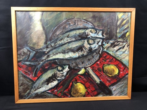 Huile sur panneau nature - huile,