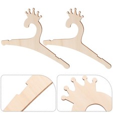 5pcs enfants cintres en bois