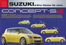 Catalogue Brochure Suzuki concept S2 09/2003 Allemagne / Deutschland