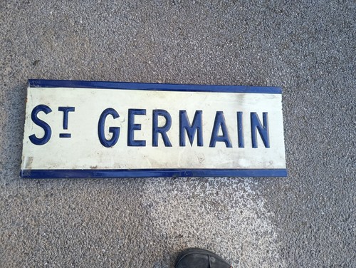 Plaque émaillée germain - émaillée,
