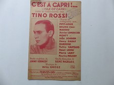 Partition C'est à capri ! isle of capri TINO ROSSI BRUNO CLAIR HENRI LEONI