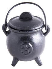 Chaudron Triple Lune en fonte avec poignée