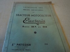 CATALOGUE DE pièces de détachées MOTOCULTEUR  ENERGIC TYPE 409 & 411