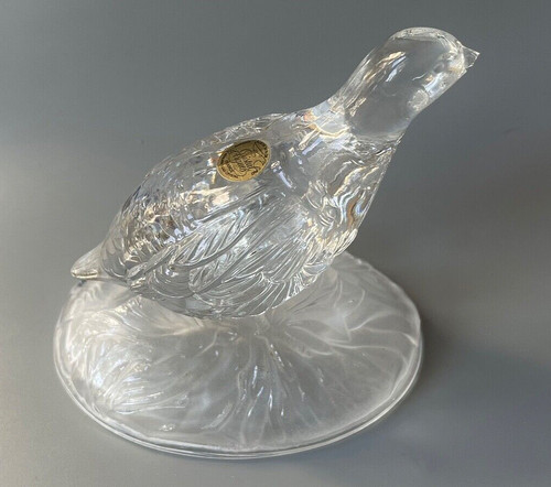 Sujet oiseau cristal moulé - oiseau, en