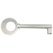 clé de serrure 72mm nickelé mat meuble design contemporain décoration armoire 