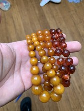 collier bakélite Ambre