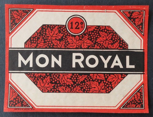 Ancienne étiquette vin - , mon
