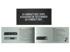 SONY LASERDISC PLAYERS  BROCHURE 1985 CD PLAYERS