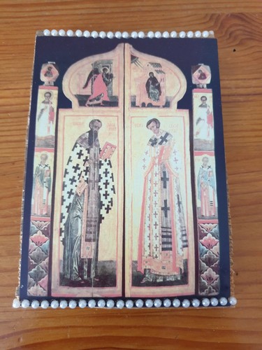 Repro icône russe sur - , bois