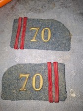 Paire Pattes Col  Artllerie Lourde Voie Ferree ALVF 1914 1918 Tranchee