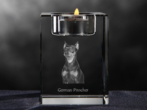Pinscher allemand bougeoir en - bougeoir,