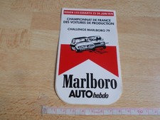 Autocollant MARLBORO - CHAMPIONNAT DE FRANCE VOITURES DE PRODUCTION - ROUEN 1979