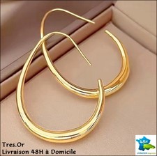 Créoles OVALES Dorées à