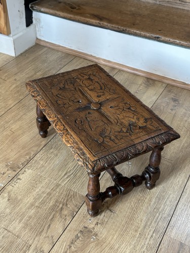 Rare ancien tabouret bois - rare,