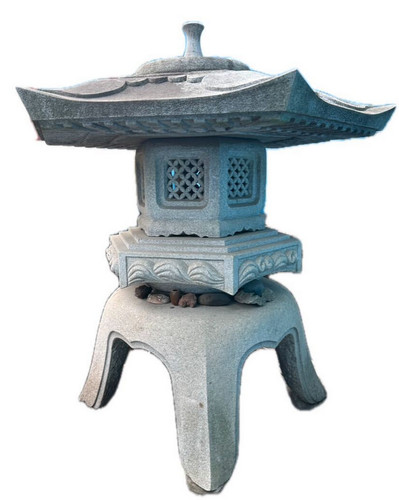 Japanese granite yukimi - granite, stone