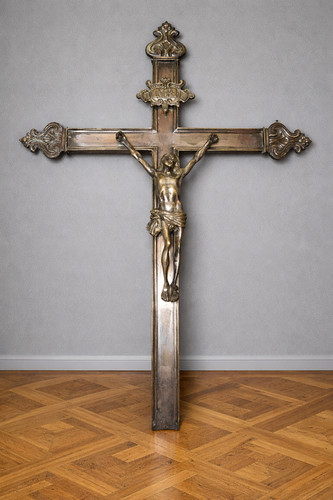 Ancien crucifix mural - , en