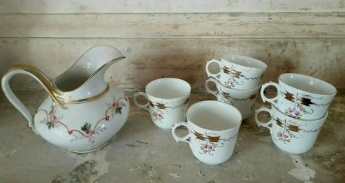 Tasses pot lait ancien - 6,