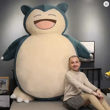 Peluche Ronflex Géante XXL 130 cm – Pokémon – Neuf avec Étiquette – Cadeau