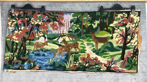 Vintage tapisserie cerfs - vintage,