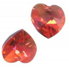 6 COEURS SWAROVSKI® ELEMENTS 6228 10.3 X 10 PADPARADSCHA AB   X 6