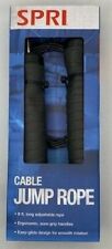SPRI Adjustable Covered Steel Cable Jump Rope, 9 ft Black, Free Shipping