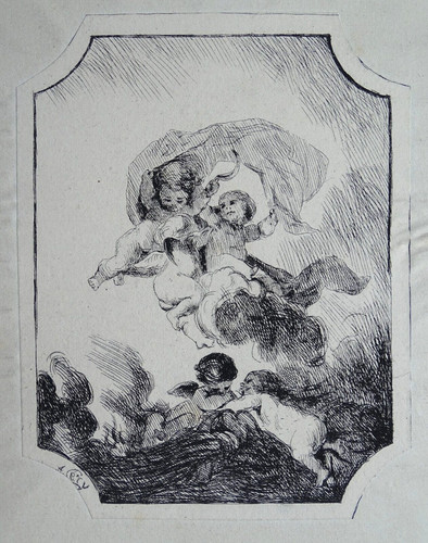 Gravure originale ancienne - , à