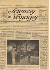 SCIENCES ET VOYAGES 1923 RAIL