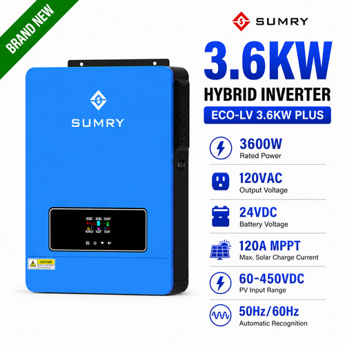 Sumry 6kw hybrid solar - 3.6kw,