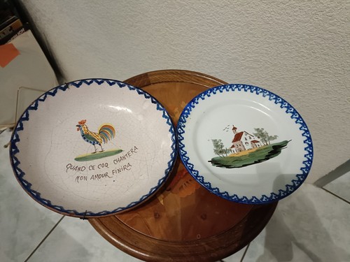 Faience charolles assiettes - faience,