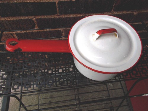 Vintage enamelware white - vintage,