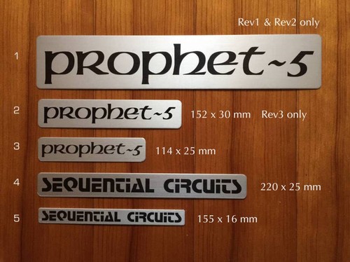 Sci prophet nameplate - prophet-5,