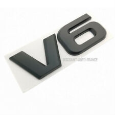 LOGO EMBLEME V6 Emblem 3D Logo NOIR Auto Aufkleber Tuning Sticker Metall