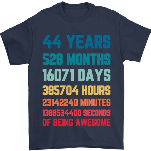 44th birthday year old mens - old,