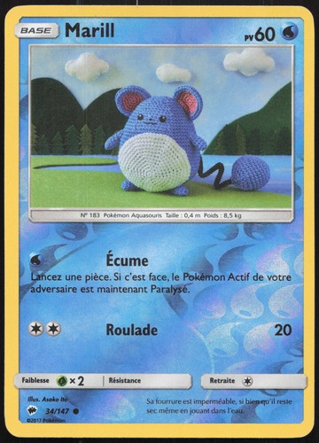 Carte pokémon marill 147 - carte,