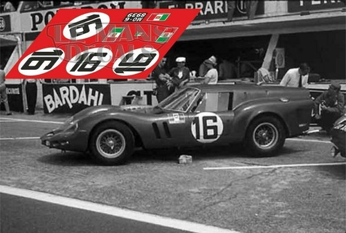 Décal ferrari 250 swb - décal,