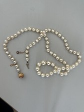 6479- Collier Perles Akoya En Chute Fermoir Or Jaune