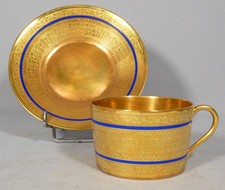Incrustation d'or, tasse de
