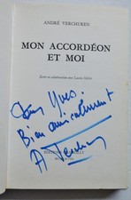 André VERCHUREN  → Livre : MON ACCORDEON ET MOI  / Dédicacé par l'auteur / 1968