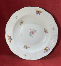 ANTIQUE HEREND QUEEN VICTORIA OLDER BOWL PLATE SERVICE ASSIETTE CREUSE ANCIENNE