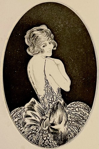 Gravure louis icart femme - gravure,