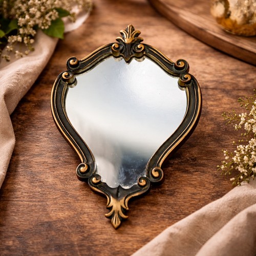 Petit miroir mural - , laiton