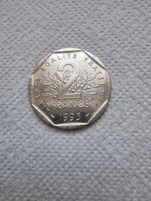 Très Belle Pièce de 2 Francs Jean Moulin de 1993