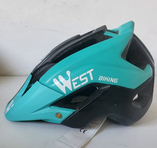 WEST BIKING Casque de vélo noir bleu Taille 56-62 cm