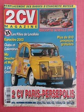 2 CV MAGAZINE N°35 Nov/Déc 2003- 2CV Paris-Persépolis- Port gratuit .