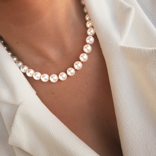 Collier perles femme - perles, classique