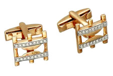 Boutons manchette diamant - boutons,