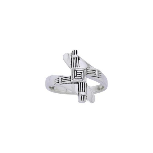 Croix saint brigid 925 bague - croix,