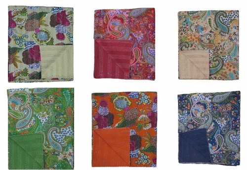 Couverture kantha paisley - couverture,