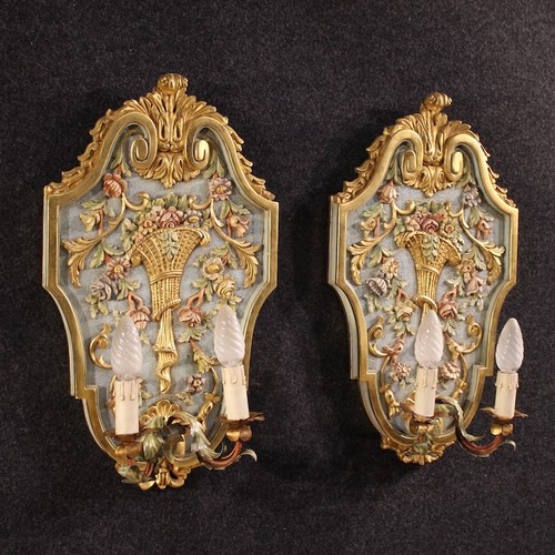 Paire appliques italiennes - d'appliques,